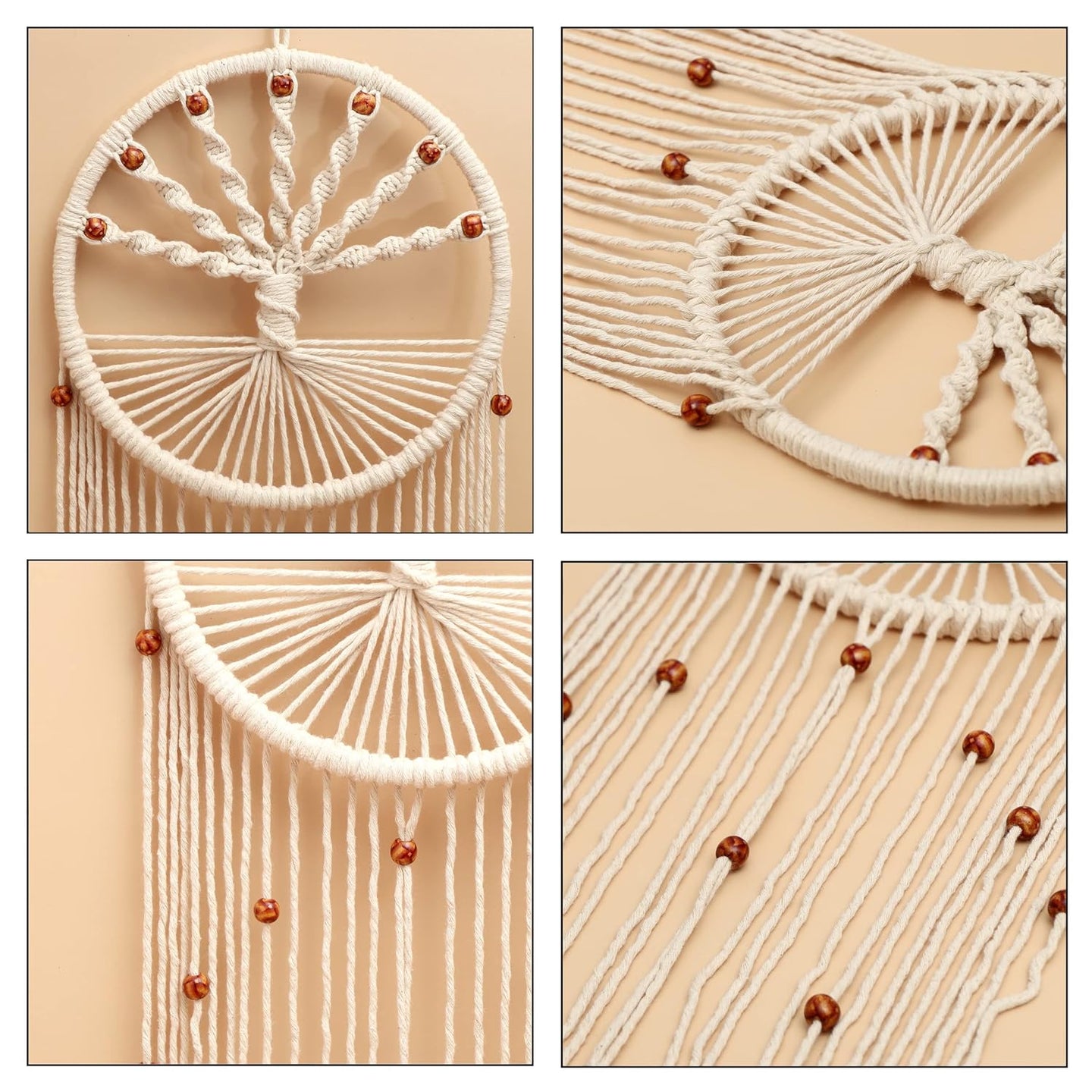 Macrame Wall Hanging Dream Catcher For Home - Leechoo